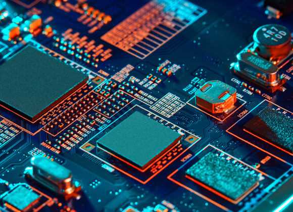 Display of electronic chips