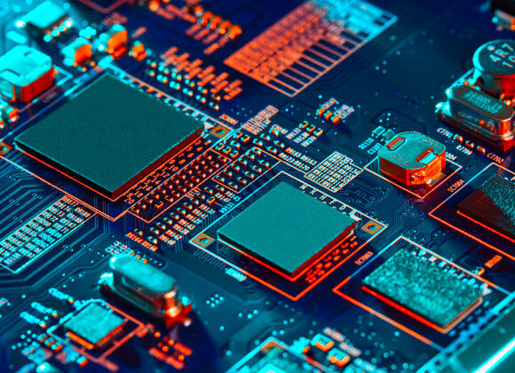 Display of electronic chips