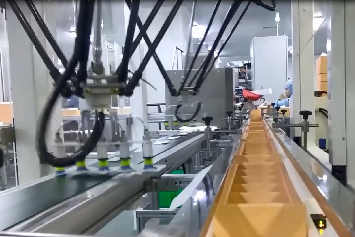 Industrial robots in the back-end packaging and sorting