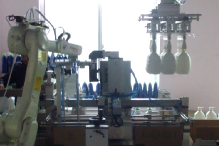 Robots handling materials in the electronics industry