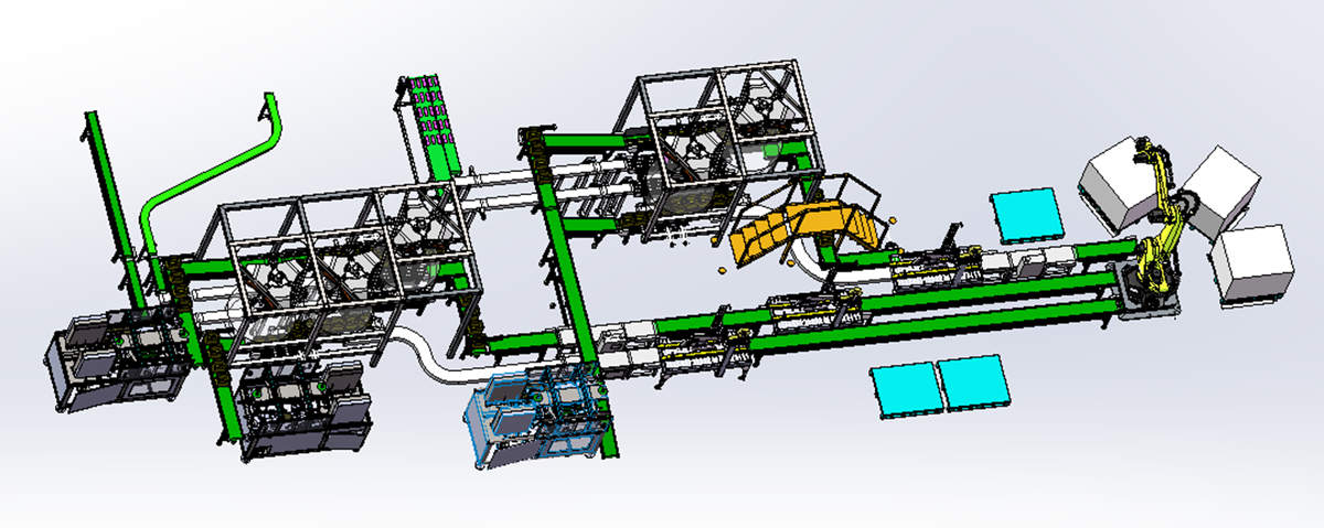 Ice cream case packing machine