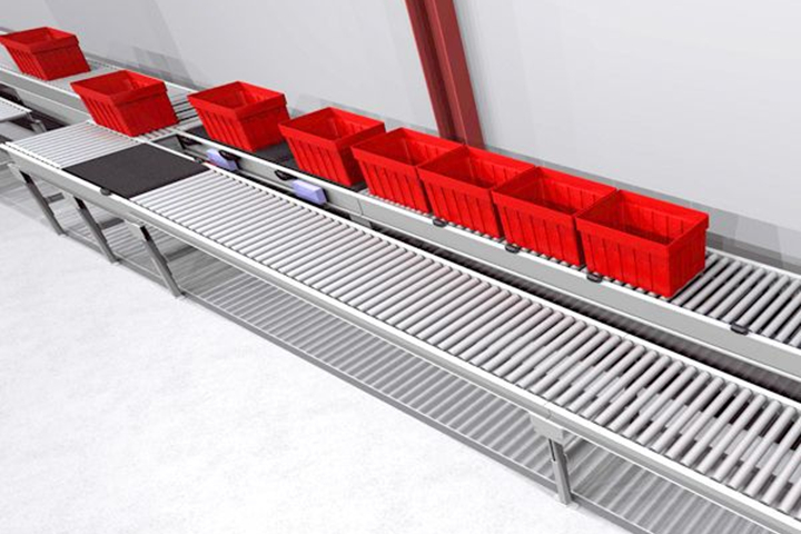 Modular conveyor for the parcels processing